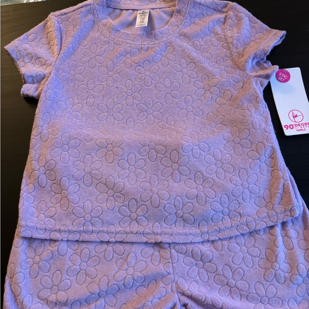 90 Degree By Reflex Lavender Embossed Set